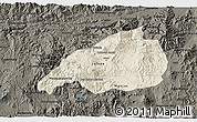 Shaded Relief 3D Map of Jalapa, darken