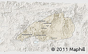 Shaded Relief 3D Map of Jalapa, lighten