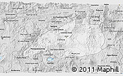 Silver Style 3D Map of Jalapa