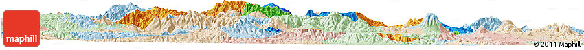 Political Horizon Map of Jalapa, lighten