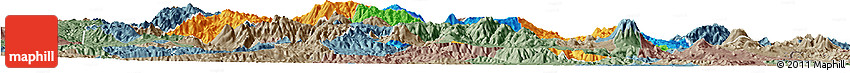 Political Horizon Map of Jalapa, semi-desaturated