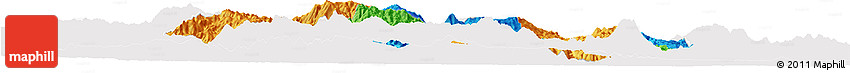 Political Horizon Map of Jalapa, single color outside