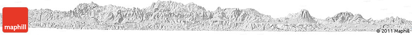 Silver Style Horizon Map of Jalapa