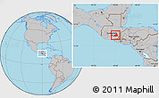 Gray Location Map of Jalapa