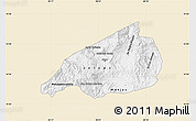 Classic Style Map of Jalapa, single color outside