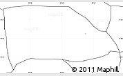 Blank Simple Map of Monjas, no labels