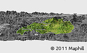 Satellite Panoramic Map of Jalapa, desaturated