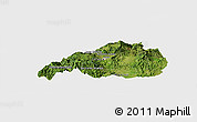 Satellite Panoramic Map of Jalapa, single color outside