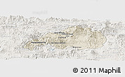 Shaded Relief Panoramic Map of Jalapa, lighten