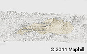 Shaded Relief Panoramic Map of Jalapa, lighten, semi-desaturated