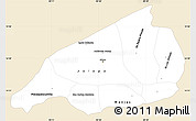 Classic Style Simple Map of Jalapa, single color outside