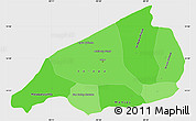 Political Shades Simple Map of Jalapa, single color outside