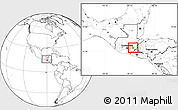 Blank Location Map of Sn Luis Jilotepe, highlighted parent region, within the entire country
