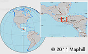 Gray Location Map of Sn Luis Jilotepe