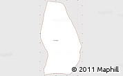 Classic Style Simple Map of Sn Luis Jilotepe, cropped outside