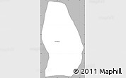Gray Simple Map of Sn Luis Jilotepe