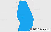 Political Simple Map of Sn Luis Jilotepe, cropped outside