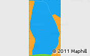 Political Simple Map of Sn Luis Jilotepe