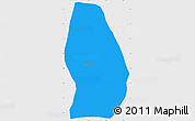 Political Simple Map of Sn Luis Jilotepe, single color outside