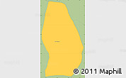 Savanna Style Simple Map of Sn Luis Jilotepe