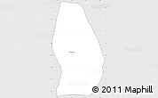 Silver Style Simple Map of Sn Luis Jilotepe, cropped outside