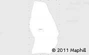 Silver Style Simple Map of Sn Luis Jilotepe, single color outside