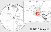 Blank Location Map of Sn Pedro Pinula, highlighted country, within the entire country