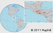 Gray Location Map of Sn Pedro Pinula