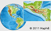 Physical Location Map of Sn Pedro Pinula, highlighted parent region