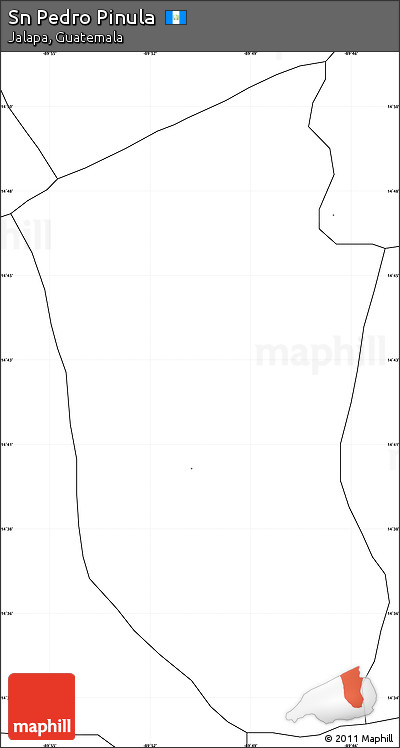 Blank Simple Map of Sn Pedro Pinula