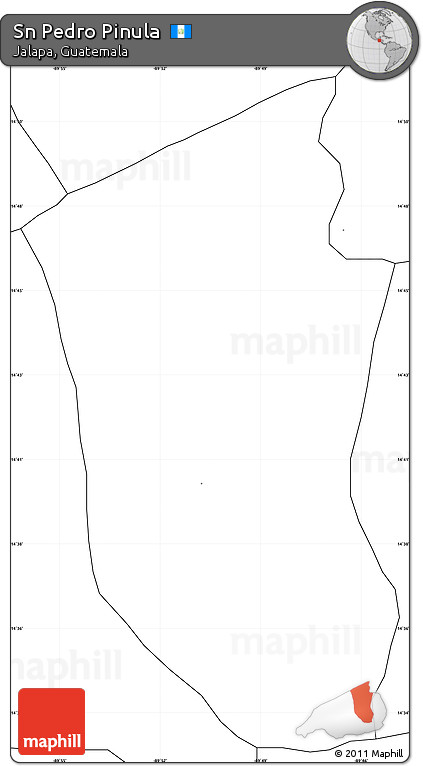 Blank Simple Map of Sn Pedro Pinula