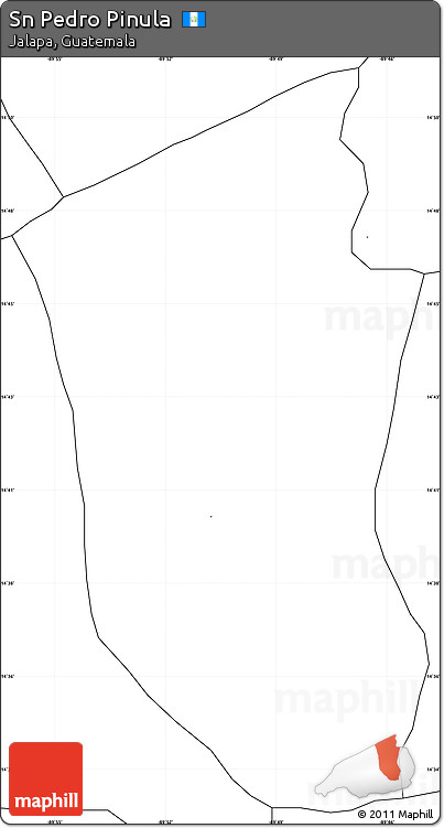 Blank Simple Map of Sn Pedro Pinula