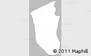Gray Simple Map of Sn Pedro Pinula, cropped outside
