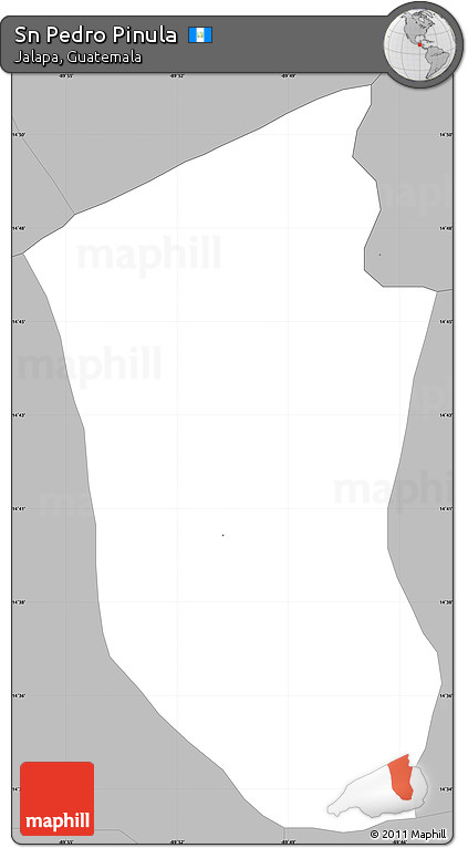 Gray Simple Map of Sn Pedro Pinula