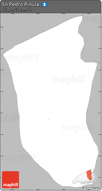 Gray Simple Map of Sn Pedro Pinula