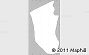 Gray Simple Map of Sn Pedro Pinula, single color outside