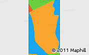 Political Simple Map of Sn Pedro Pinula