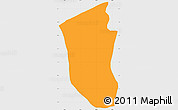 Political Simple Map of Sn Pedro Pinula, single color outside
