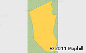 Savanna Style Simple Map of Sn Pedro Pinula, cropped outside