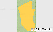 Savanna Style Simple Map of Sn Pedro Pinula, single color outside