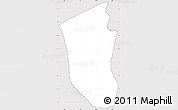 Silver Style Simple Map of Sn Pedro Pinula, cropped outside