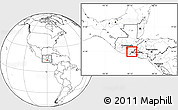 Blank Location Map of Comapa, within the entire country