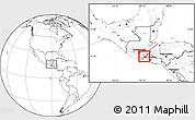 Blank Location Map of Comapa, highlighted parent region, within the entire country