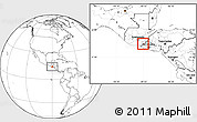 Blank Location Map of Comapa, highlighted parent region