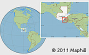 Savanna Style Location Map of Comapa, highlighted country, highlighted parent region