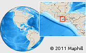 Shaded Relief Location Map of Comapa, highlighted parent region