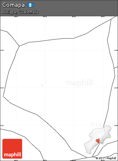 Blank Simple Map of Comapa