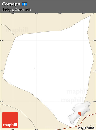 Classic Style Simple Map of Comapa