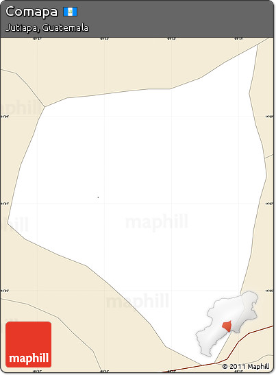 Classic Style Simple Map of Comapa