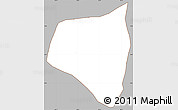 Gray Simple Map of Comapa, cropped outside